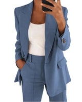Charlotte - Blazer-Set mit Jacke und Hose in Blau