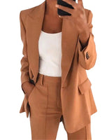 Charlotte - Blazer-Set mit Jacke und Hose in Khaki