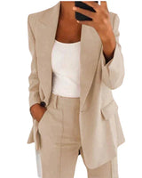 Charlotte - Blazer-Set mit Jacke und Hose in Beige