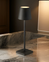 Multifunktionale Kabellose Wiederaufladbare Tischlampe - NordicAura in Schwarz