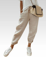 Agatha | Casual & Elegante Hose in Beige