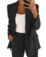 Charlotte - Blazer-Set mit Jacke und Hose in Schwarz