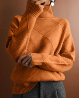 Marcelle | Chunky Rollkragenpullover in Orange