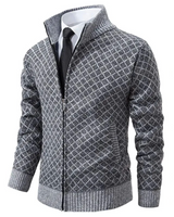 Luxuriöser Strickpullover für Herren - Oliver in Grau