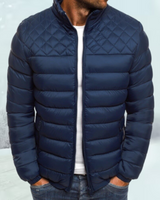 Quinley | Die ultimative Baumwoll-Winterjacke für Männer mit Wattierung in Marineblau