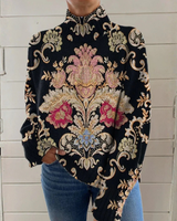 Vinnora | Vintage Blumenpullover in Geblumte