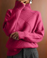 Marcelle | Chunky Rollkragenpullover in Rosa