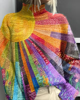 Ada - Fröhlich bunter Rollkragenpullover in Multicolor