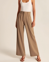 Aerelle | Wide-Leg Schneiderhose in Braun