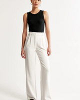 Aerelle | Wide-Leg Schneiderhose in Weiß