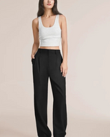 Aerelle | Wide-Leg Schneiderhose in Schwarz