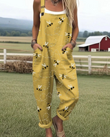 Marta | Künstlerischer Overall-Jumpsuit in Gelb