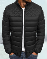 Quinley | Die ultimative Baumwoll-Winterjacke für Männer mit Wattierung in Schwarz