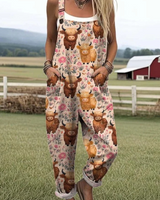 Marta | Künstlerischer Overall-Jumpsuit in Rosa