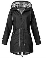 LEONORE – Der elegante und wasserdichte Damen-Regenmantel in Schwarz