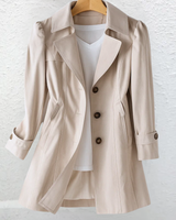 Kaliah - Softtouch-Trenchcoat in Beige