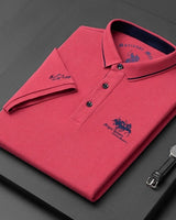 Brant - Kurzarm-Poloshirt in Rot