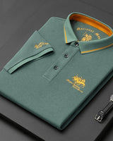 Brant - Kurzarm-Poloshirt in Grün