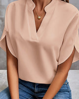 Vivi | Elegante Leichte Bluse für Damen in Aprikose