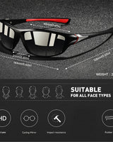 Verspiegelte Freizeitsonnenbrille - Darius in Schwarz