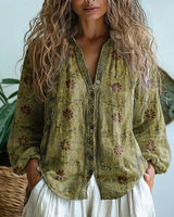 Oriana - Bluse mit weichem Griff in Grün