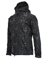Winterjacke für Männer - FRITZ in Camouflage schwarz