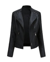 Vintage-Inspirierte Bikerjacke - Lily in Schwarz