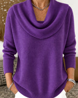 Koyce – Langarm-Strickpullover in Purple
