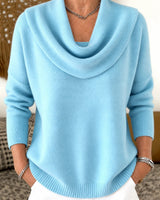 Koyce – Langarm-Strickpullover in Blau