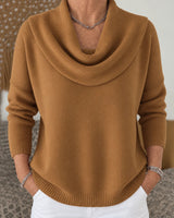 Koyce – Langarm-Strickpullover in Braun