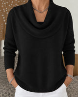 Koyce – Langarm-Strickpullover in Schwarz