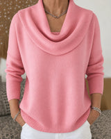 Koyce – Langarm-Strickpullover in Rosa