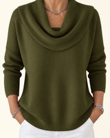 Koyce – Langarm-Strickpullover in Grün