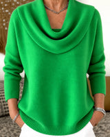 Koyce – Langarm-Strickpullover in Hellgrün