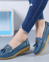 AMELIE - Orthopädische Freizeit-Loafer in Hellblau