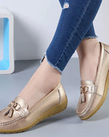 AMELIE - Orthopädische Freizeit-Loafer in Gold