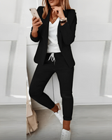 Nadien - Stilvolles und bequemes Blazer-Set für Damen in Schwarz