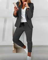 Nadien - Stilvolles und bequemes Blazer-Set für Damen in Grau