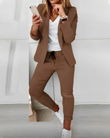 Nadien - Stilvolles und bequemes Blazer-Set für Damen in Braun