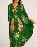 Weites Knöchel-Kaftan - Luana in Grün