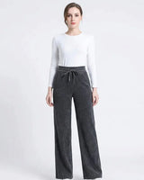 Palace™-Hose aus weichem Fleece / Eine zusätzliche Schicht samtiger Wärme für Ihren eleganten Winter. in Grau