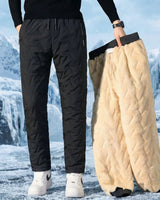 SnowProof Guard™ Thermohose mit Ultra-Weichem Fleecefutter und Wasserdichtem Außenmaterial in Schwarz