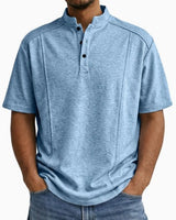 Fintan - Button-down-Hemd mit weichem Griff in Blau