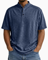 Brionna – Bequemes Kurzarm T-Hemd in Marineblau