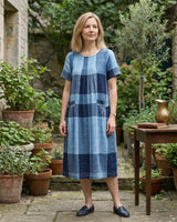 Antonella™ Fließendes Kleid im Barockstil / Eleganter Komfort für jeden Anlass in Blau