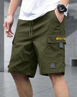 Brooklyn™ Cargo-Shorts mit Verstellbarem Kordelzug und Modernem Look in Dunkelgrün