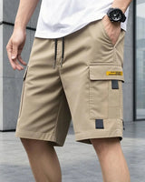 Brann - Hochwertige Cargoshorts im Utility-Stil in Beige