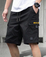 Brooklyn™ Cargo-Shorts mit Verstellbarem Kordelzug und Modernem Look in Schwarz