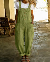 Tau™ Latzhosen-Stil Jumpsuit mit funktionalen Taschen in Grün