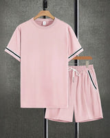 Nexor™-Set mit Kontrastierenden Details und Sportlich-Lässigem Stil in Pink